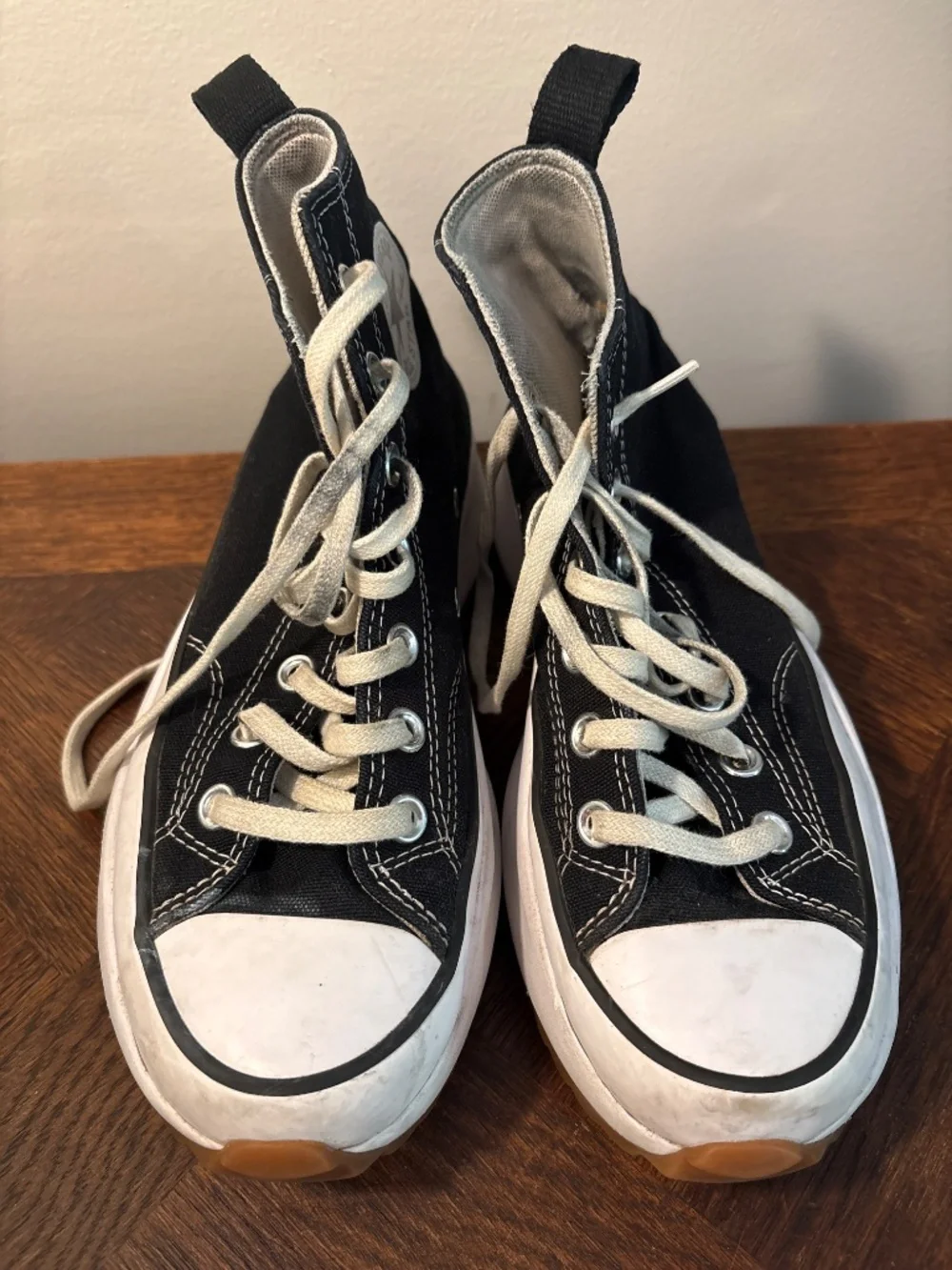 Converse all star run star chuck taylor high top p black converse